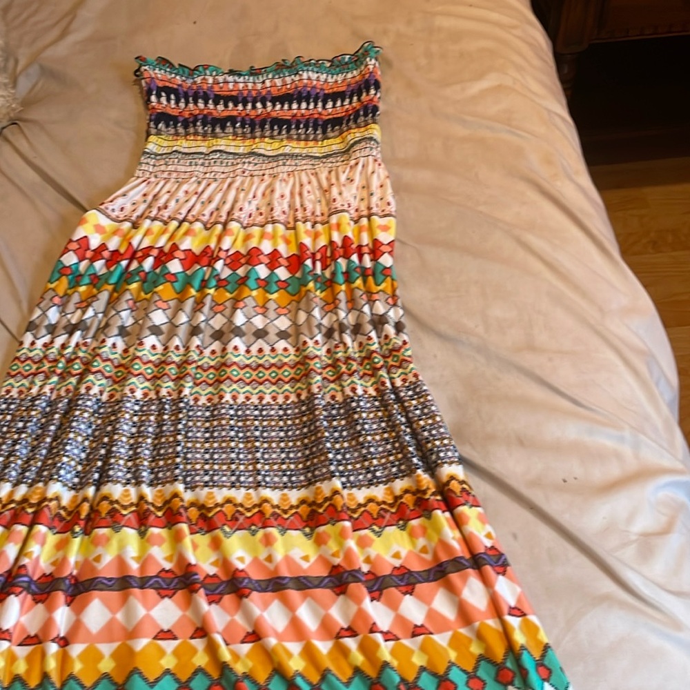 This is a beach dress that you can wear day or night.